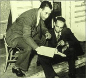 Ralf Coleman with Stage Manager Lorenzo Quarles